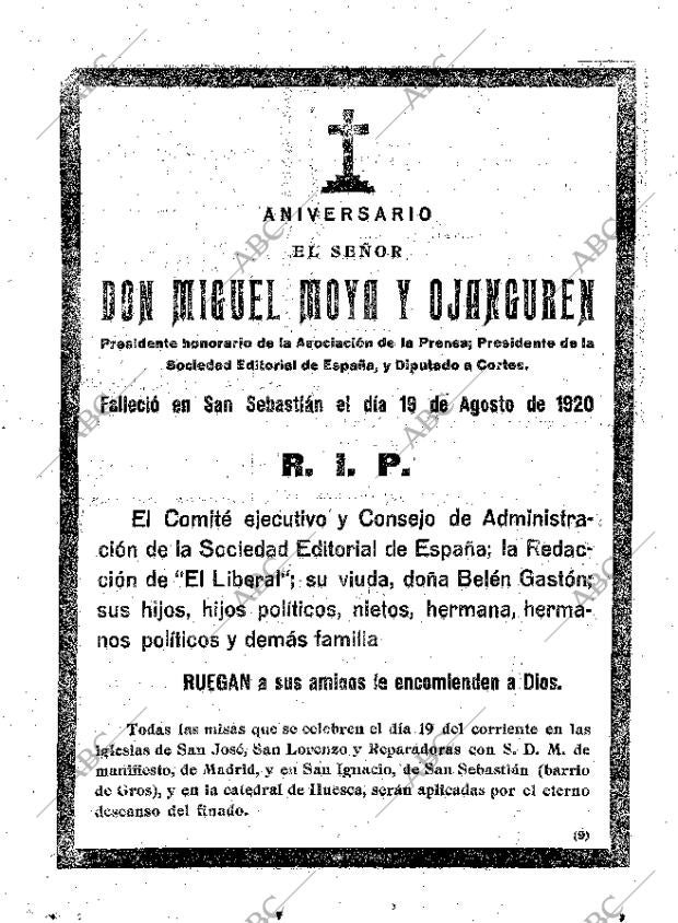 ABC MADRID 18-08-1921 página 21