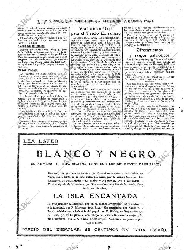 ABC MADRID 19-08-1921 página 8