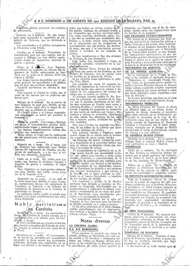 ABC MADRID 21-08-1921 página 19