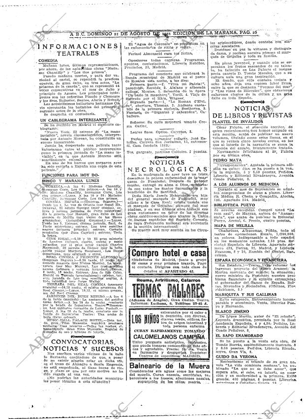 ABC MADRID 21-08-1921 página 26