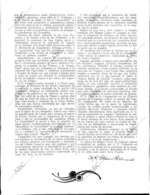 Periódico BLANCO Y NEGRO MADRID 21-08-1921,portada 