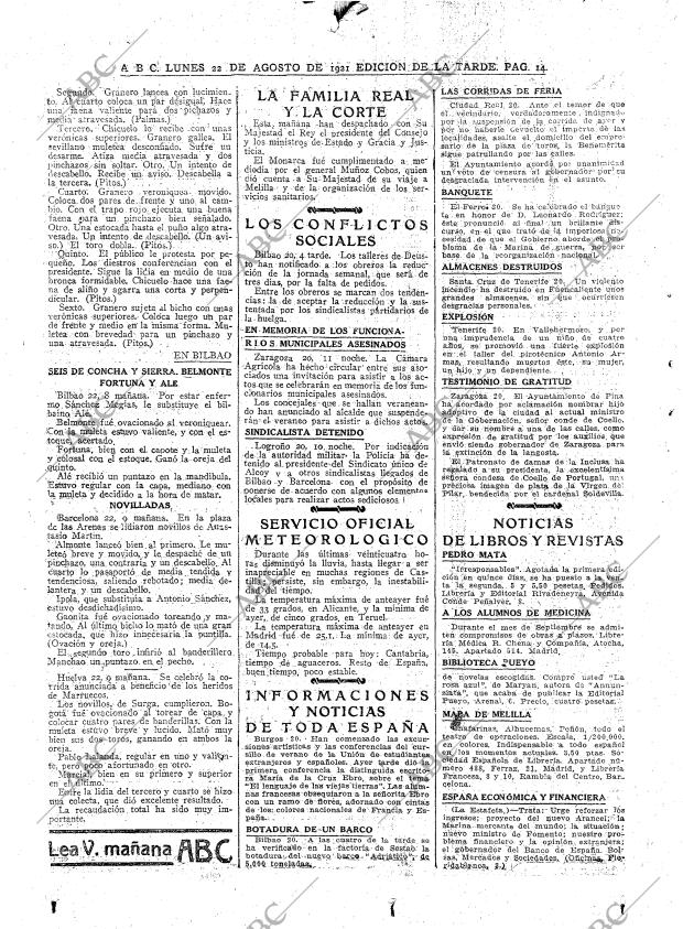 ABC MADRID 22-08-1921 página 14