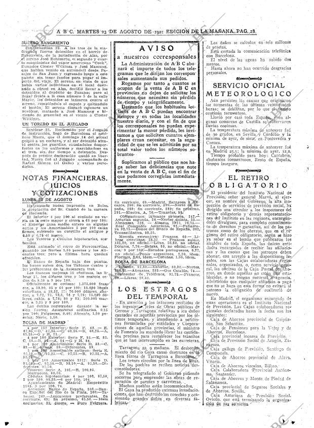 ABC MADRID 23-08-1921 página 18