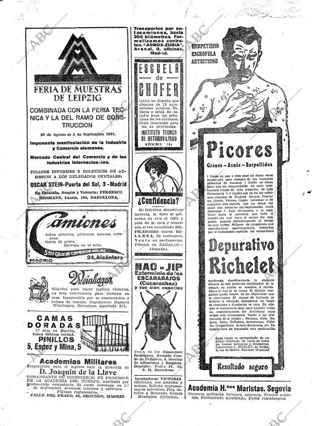 ABC MADRID 24-08-1921 página 2