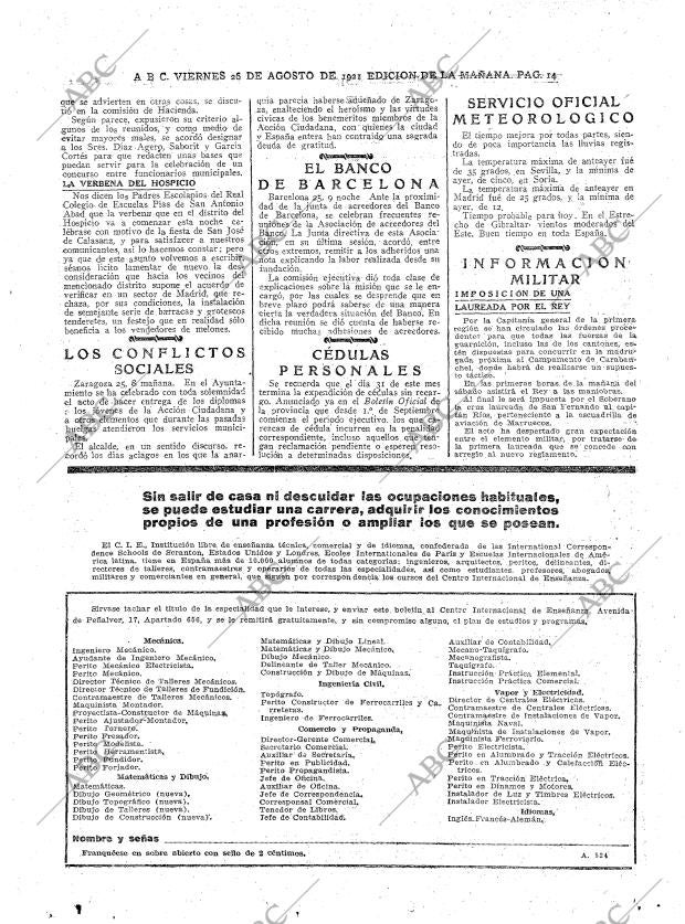 ABC MADRID 26-08-1921 página 14