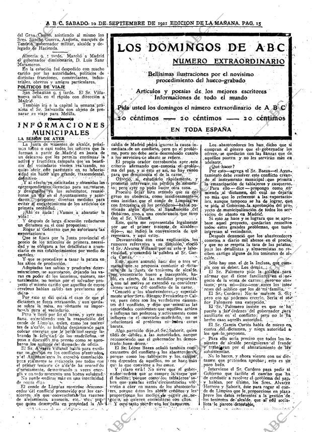 ABC MADRID 10-09-1921 página 15