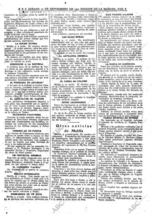 ABC MADRID 10-09-1921 página 8
