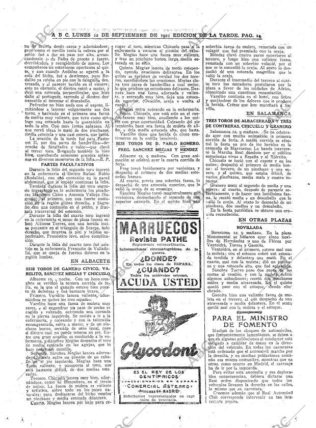 ABC MADRID 12-09-1921 página 14