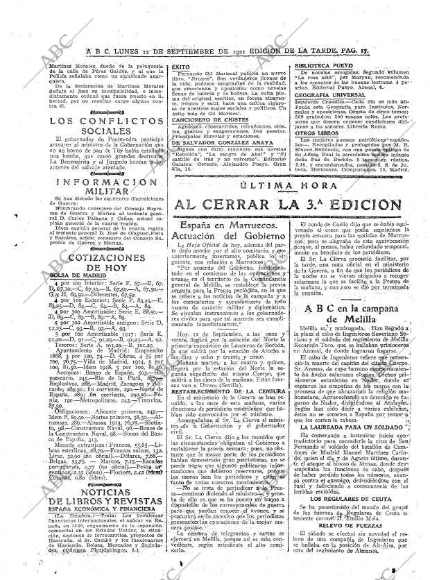 ABC MADRID 12-09-1921 página 17