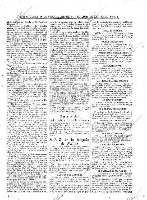 ABC MADRID 12-09-1921 página 9