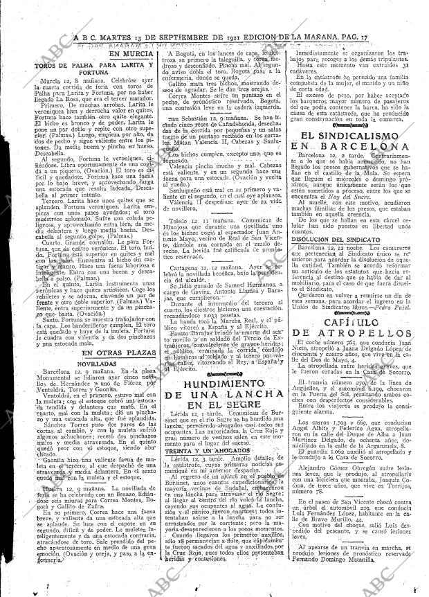 ABC MADRID 13-09-1921 página 17