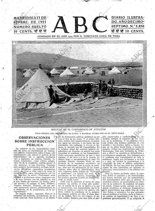 ABC MADRID 13-09-1921 página 3