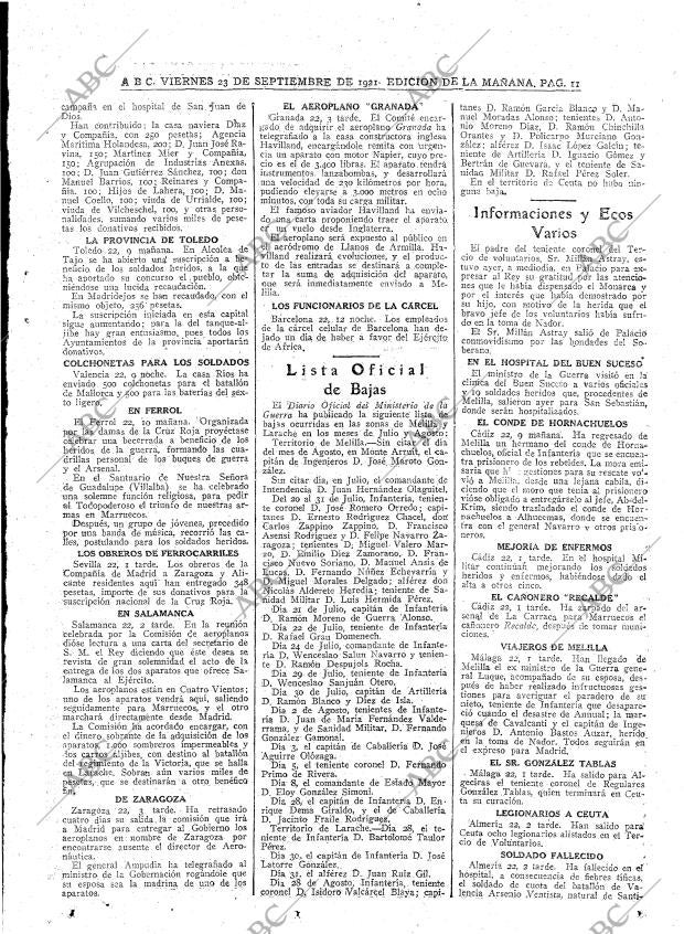 ABC MADRID 23-09-1921 página 11