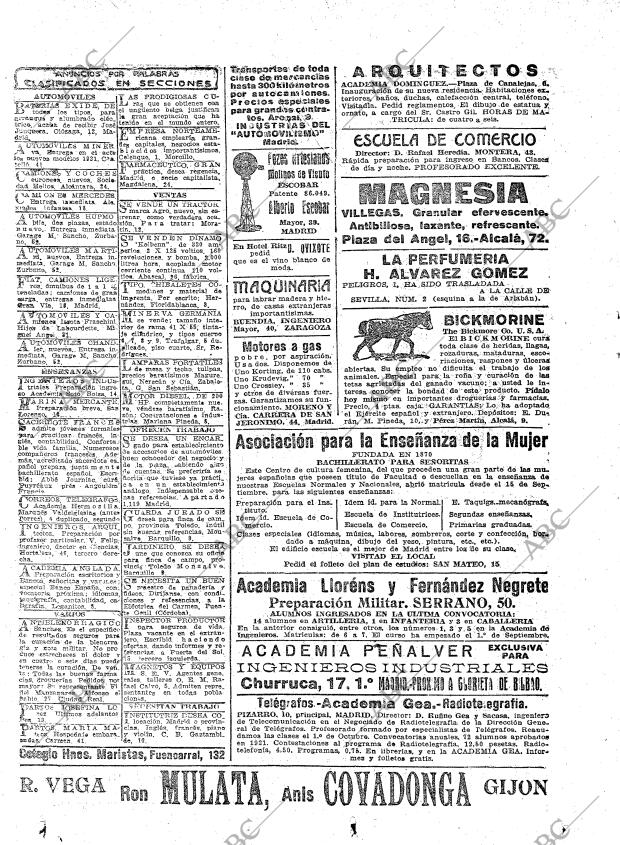 ABC MADRID 27-09-1921 página 20