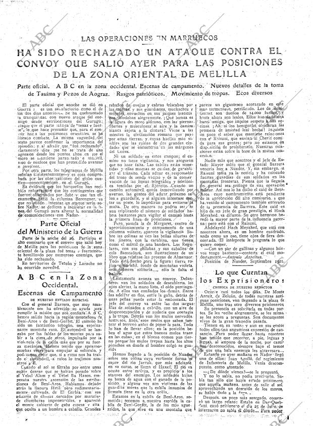 ABC MADRID 27-09-1921 página 7