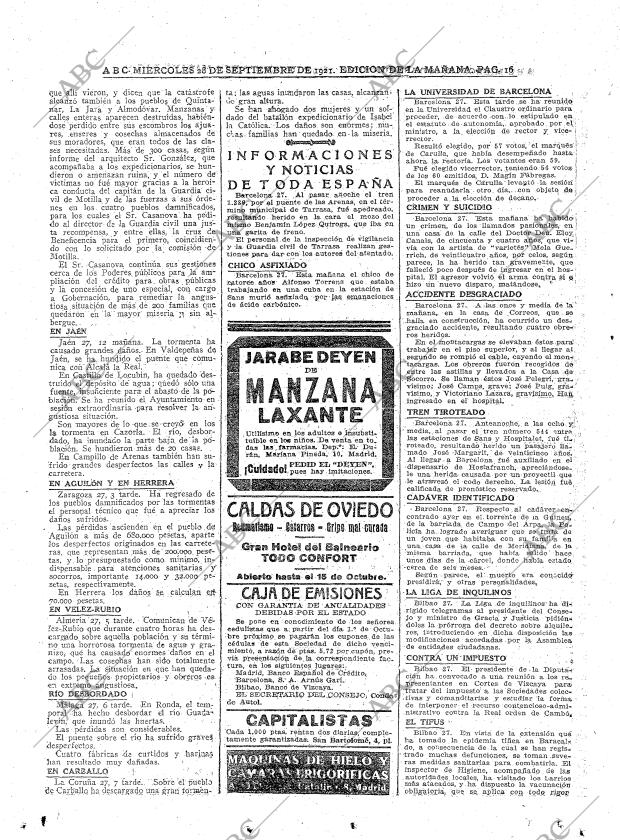 ABC MADRID 28-09-1921 página 16