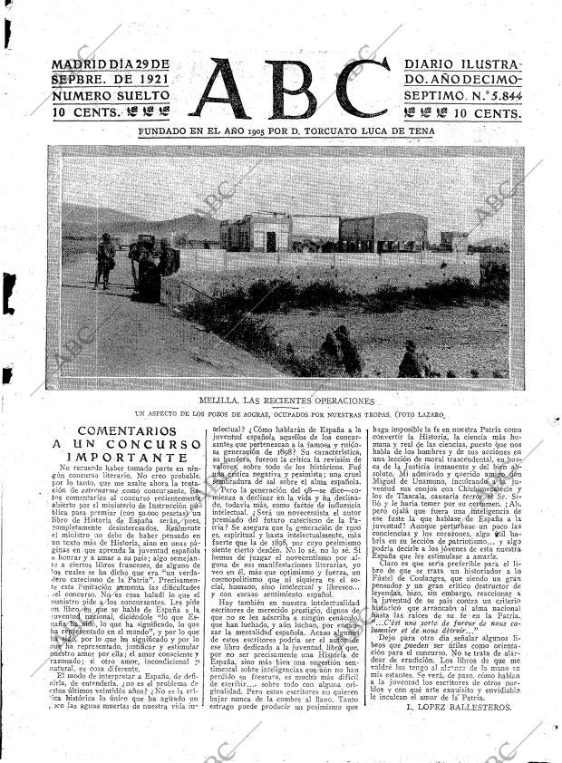 ABC MADRID 29-09-1921 página 3