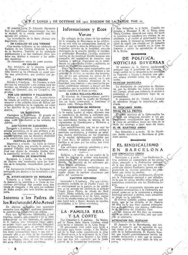 ABC MADRID 03-10-1921 página 11