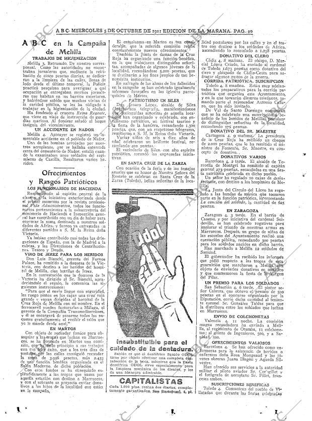 ABC MADRID 05-10-1921 página 10
