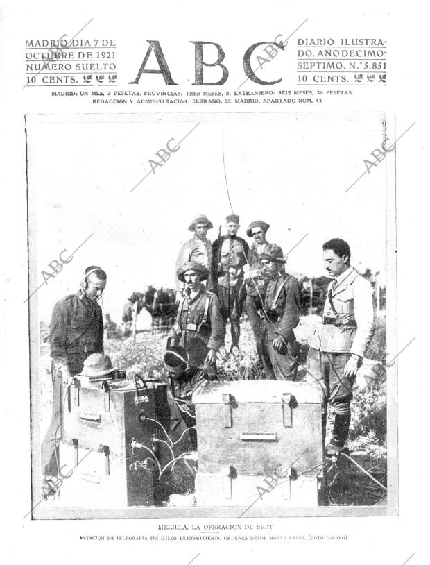 ABC MADRID 07-10-1921 página 1