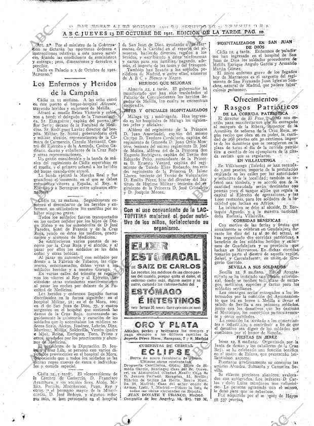 ABC MADRID 13-10-1921 página 10