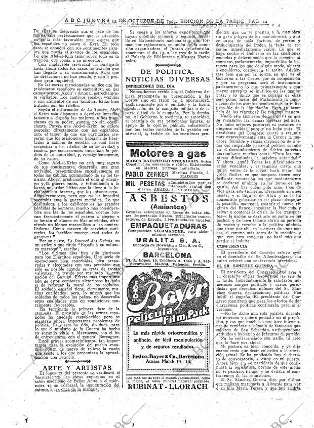 ABC MADRID 13-10-1921 página 12