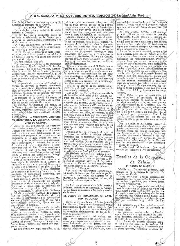 ABC MADRID 15-10-1921 página 10