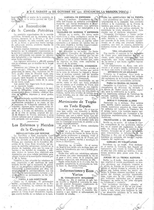 ABC MADRID 15-10-1921 página 12