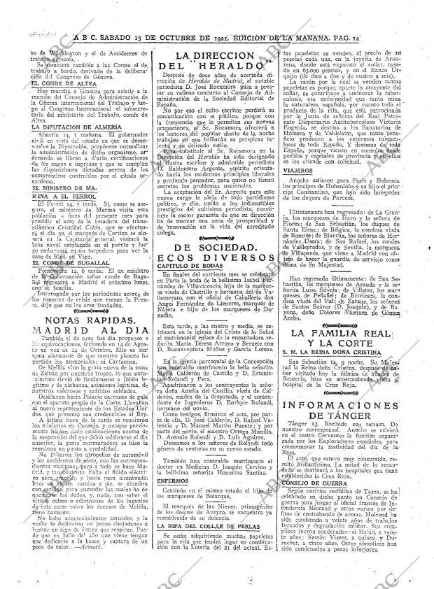 ABC MADRID 15-10-1921 página 14
