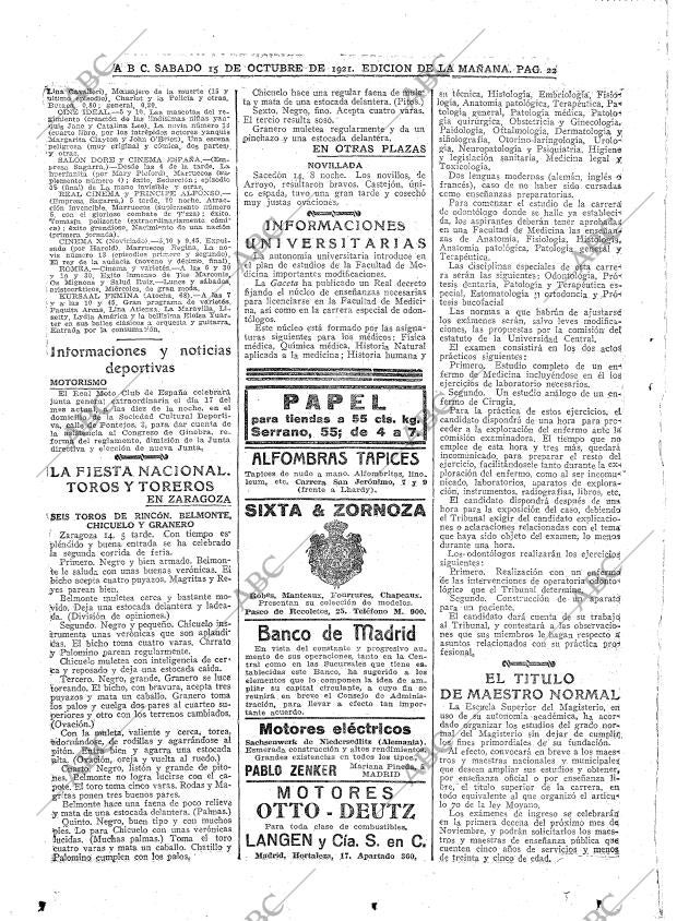 ABC MADRID 15-10-1921 página 22
