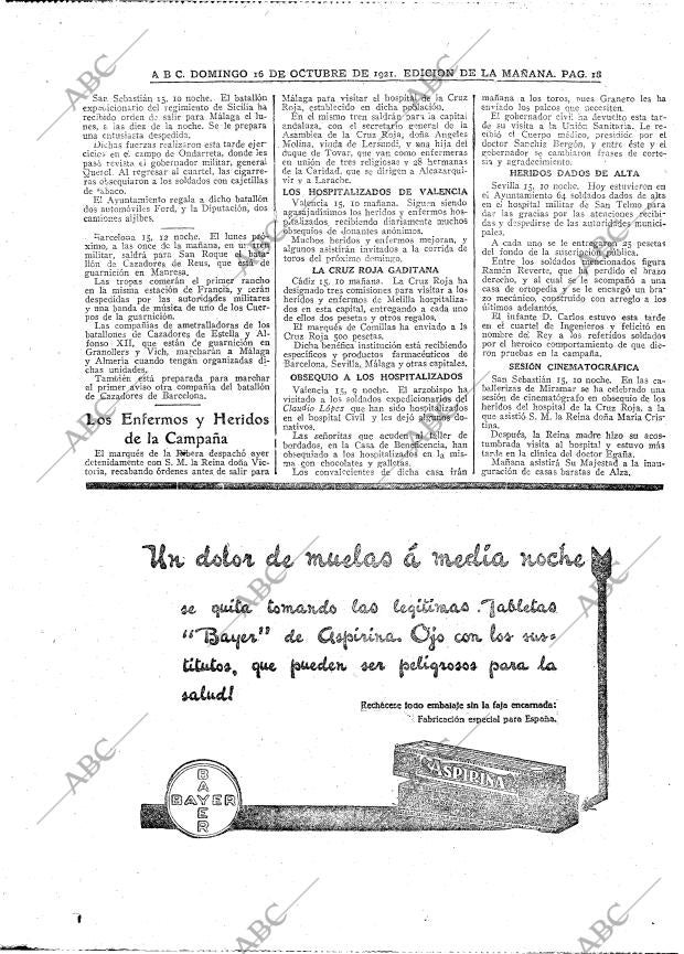 ABC MADRID 16-10-1921 página 18