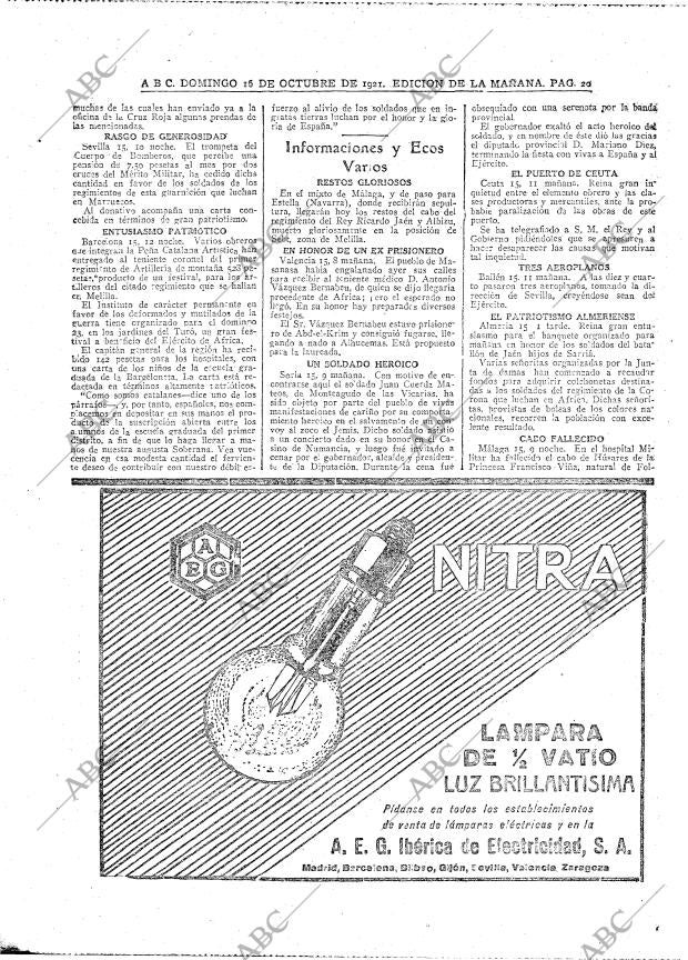 ABC MADRID 16-10-1921 página 20