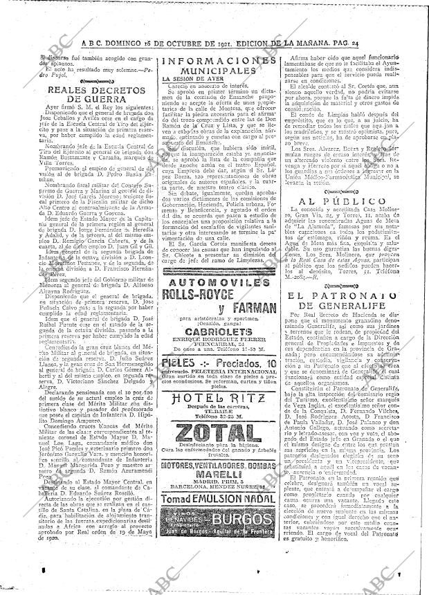 ABC MADRID 16-10-1921 página 24