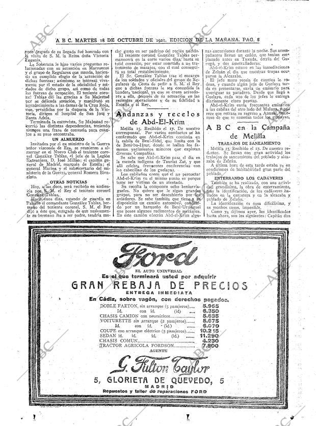 ABC MADRID 18-10-1921 página 8
