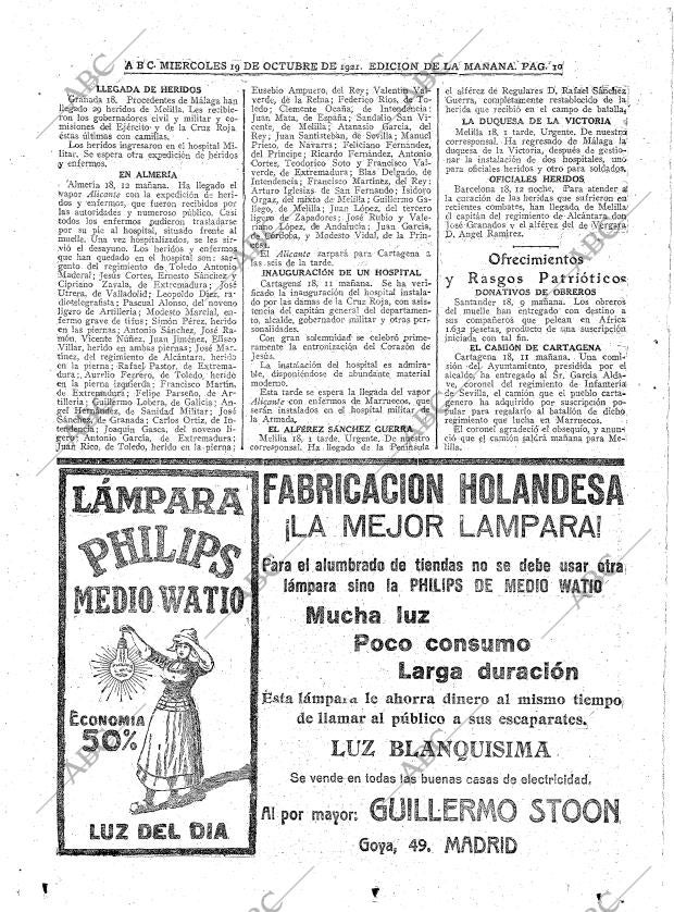 ABC MADRID 19-10-1921 página 10