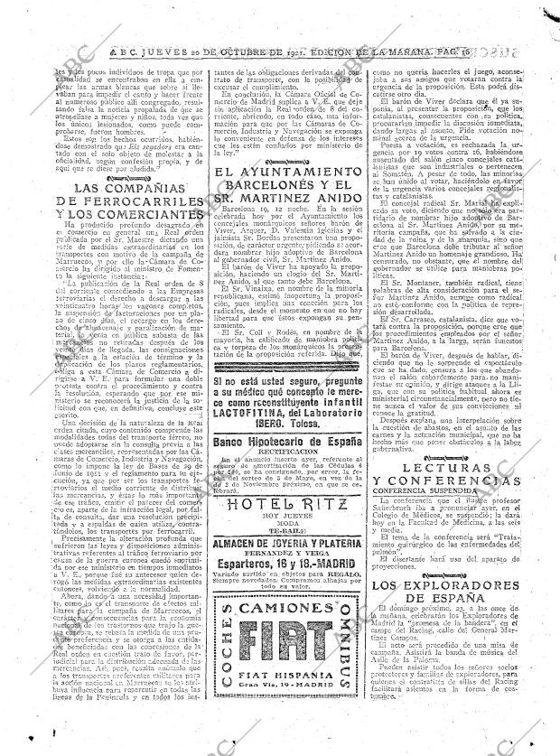 ABC MADRID 20-10-1921 página 16