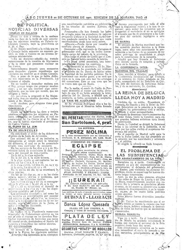 ABC MADRID 20-10-1921 página 18