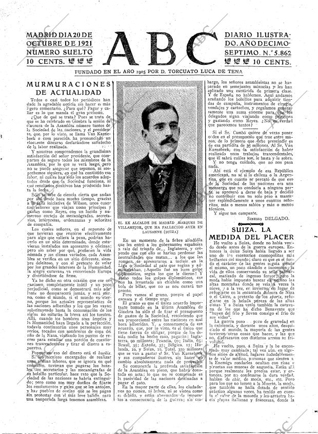 ABC MADRID 20-10-1921 página 3