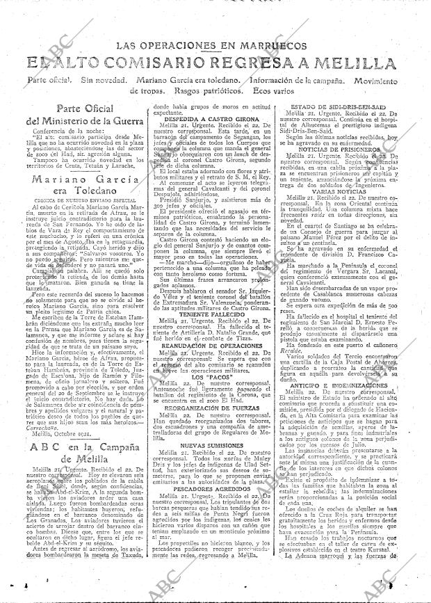 ABC MADRID 23-10-1921 página 15