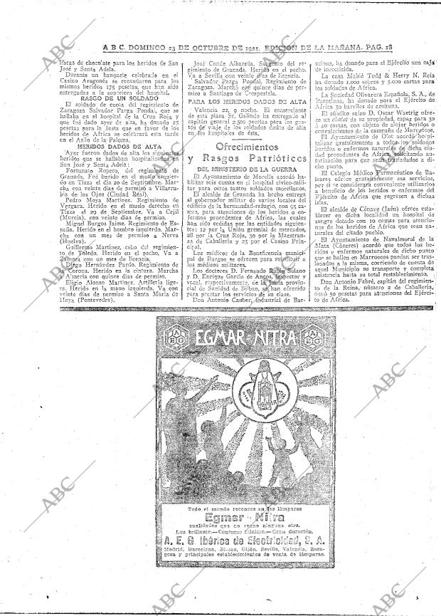 ABC MADRID 23-10-1921 página 18