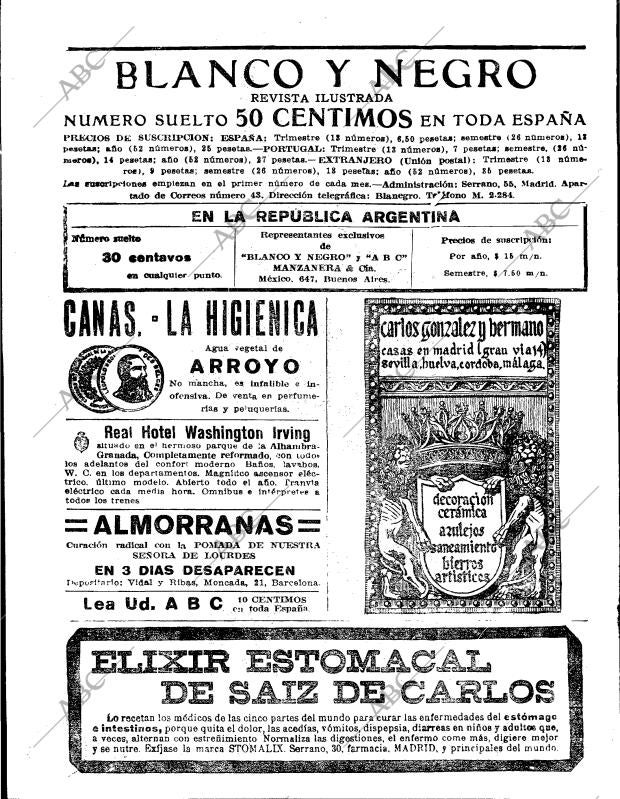 BLANCO Y NEGRO MADRID 23-10-1921 página 2