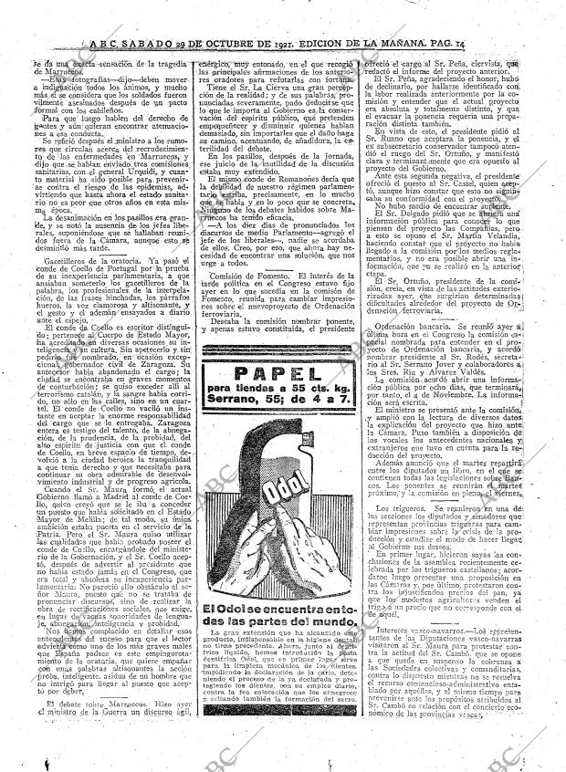 ABC MADRID 29-10-1921 página 14