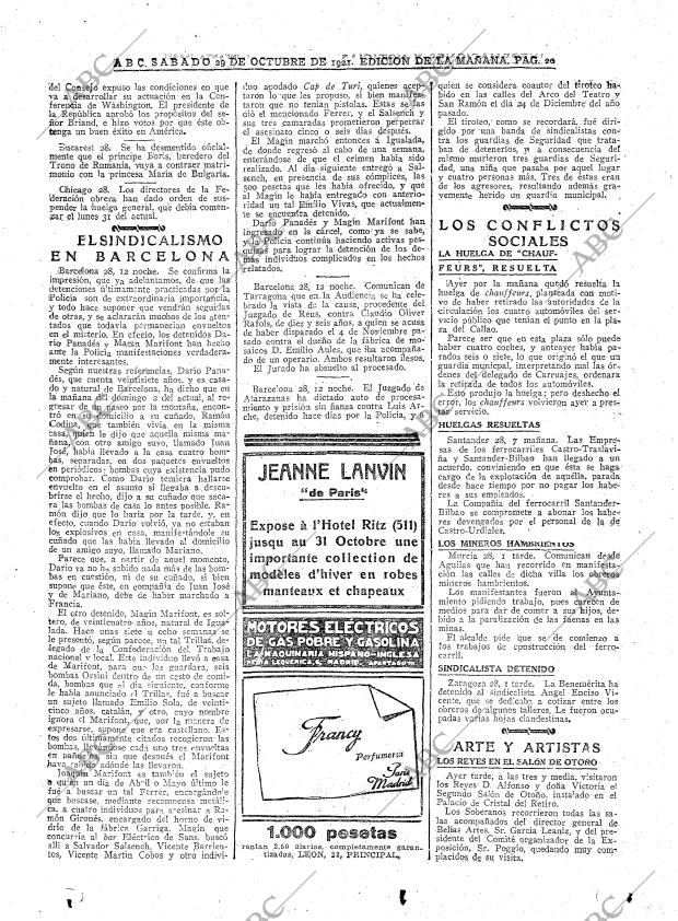 ABC MADRID 29-10-1921 página 20