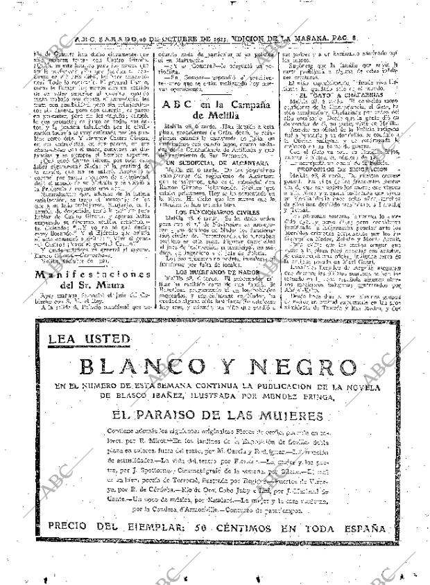 ABC MADRID 29-10-1921 página 8