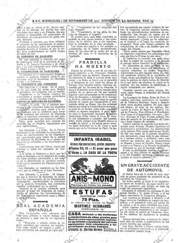 ABC MADRID 02-11-1921 página 14