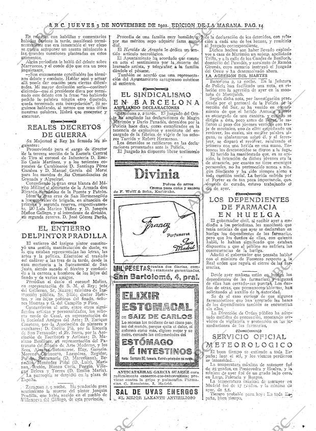 ABC MADRID 03-11-1921 página 14