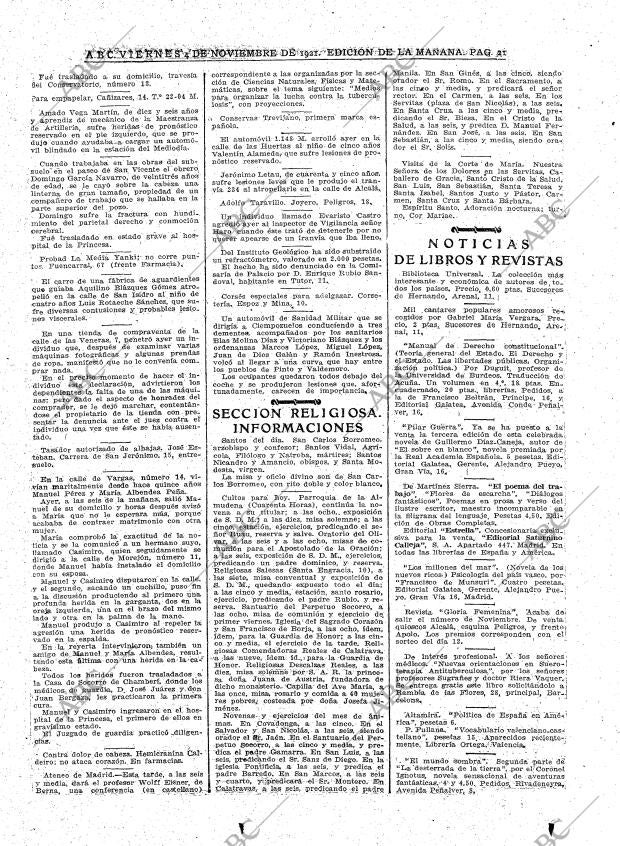 ABC MADRID 04-11-1921 página 21