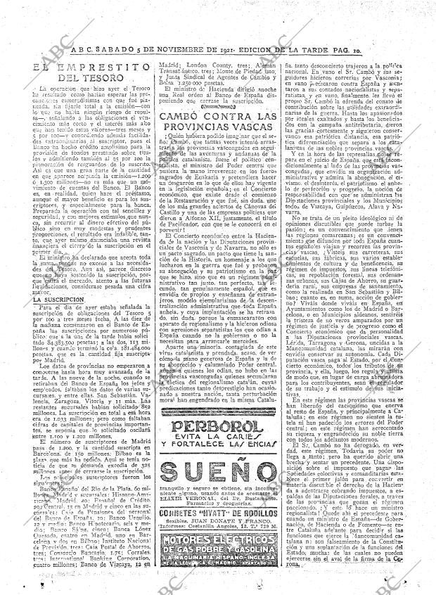 ABC MADRID 05-11-1921 página 10