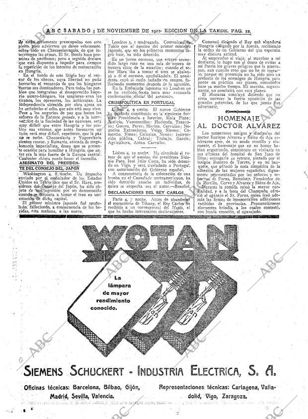 ABC MADRID 05-11-1921 página 12