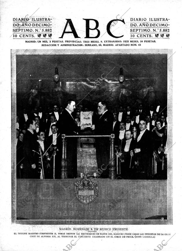 ABC MADRID 12-11-1921 página 1